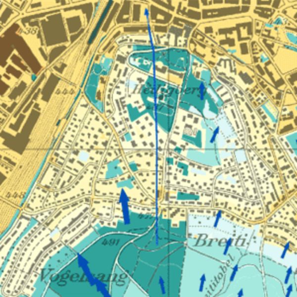 Neue Klimakarten für den Kanton Zürich zeigen städtische Hitzeinseln